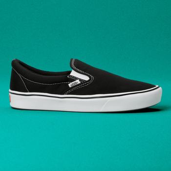 Damske Slip On Tenisky Vans Comfycush Čierne/Biele VA07UMZHT